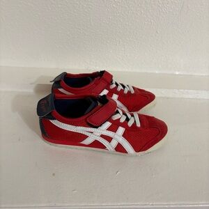 Onitsuka Tiger Mexico 66 Kids Bright Red and White Sneakers Size K12
